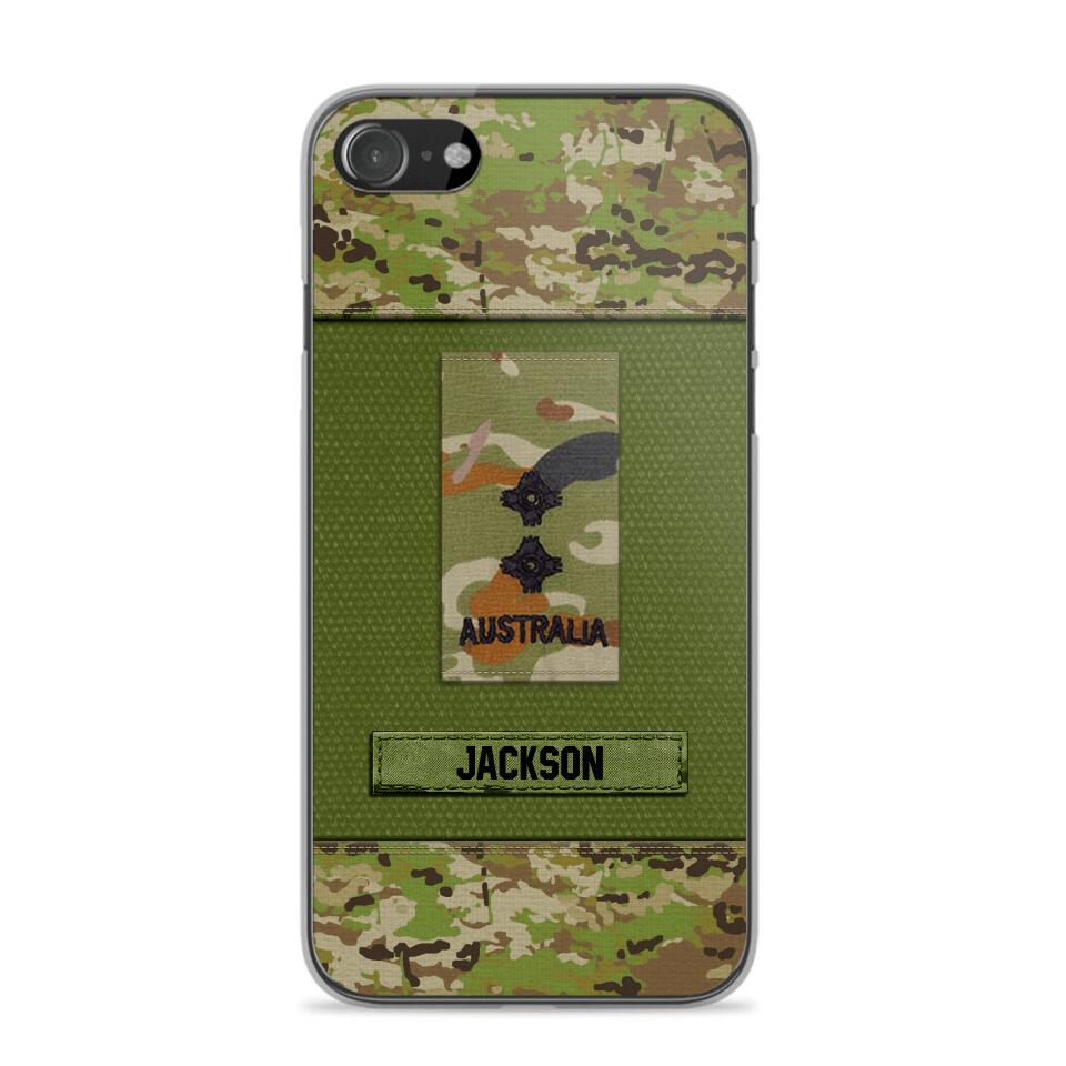 Personalized Australian Soldier Camo Phone Case Printed 22JUL-DT17