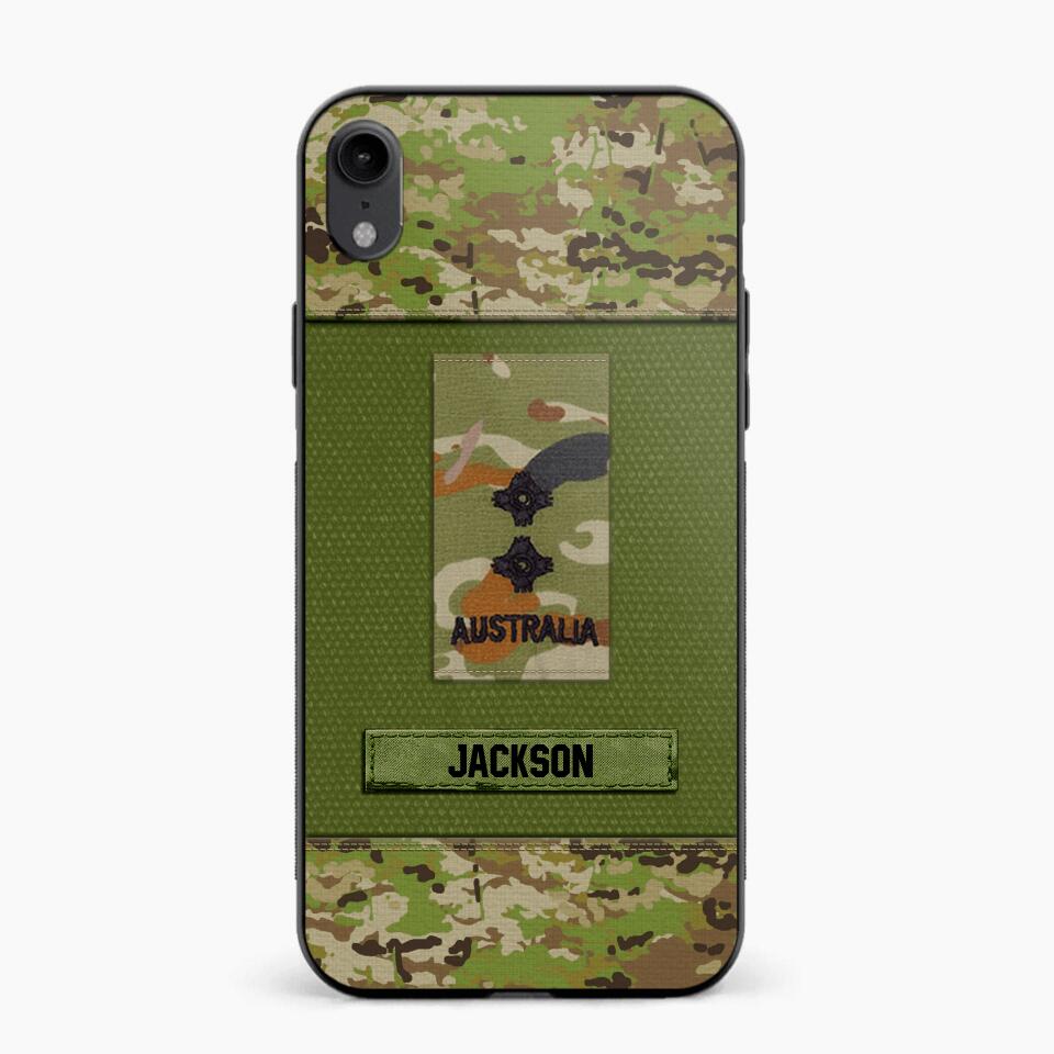 Personalized Australian Soldier Camo Phone Case Printed 22JUL-DT17