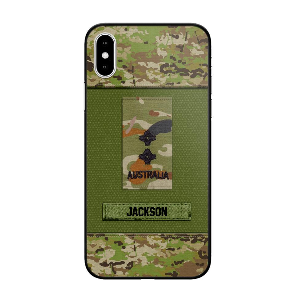 Personalized Australian Soldier Camo Phone Case Printed 22JUL-DT17