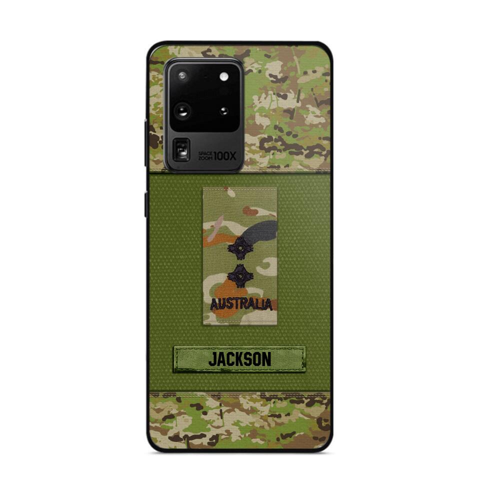 Personalized Australian Soldier Camo Phone Case Printed 22JUL-DT17