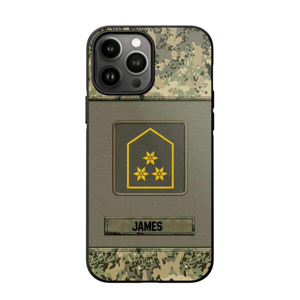 Personalized Austrian Soldier Camo Phone Case Printed 22JUL-DT17