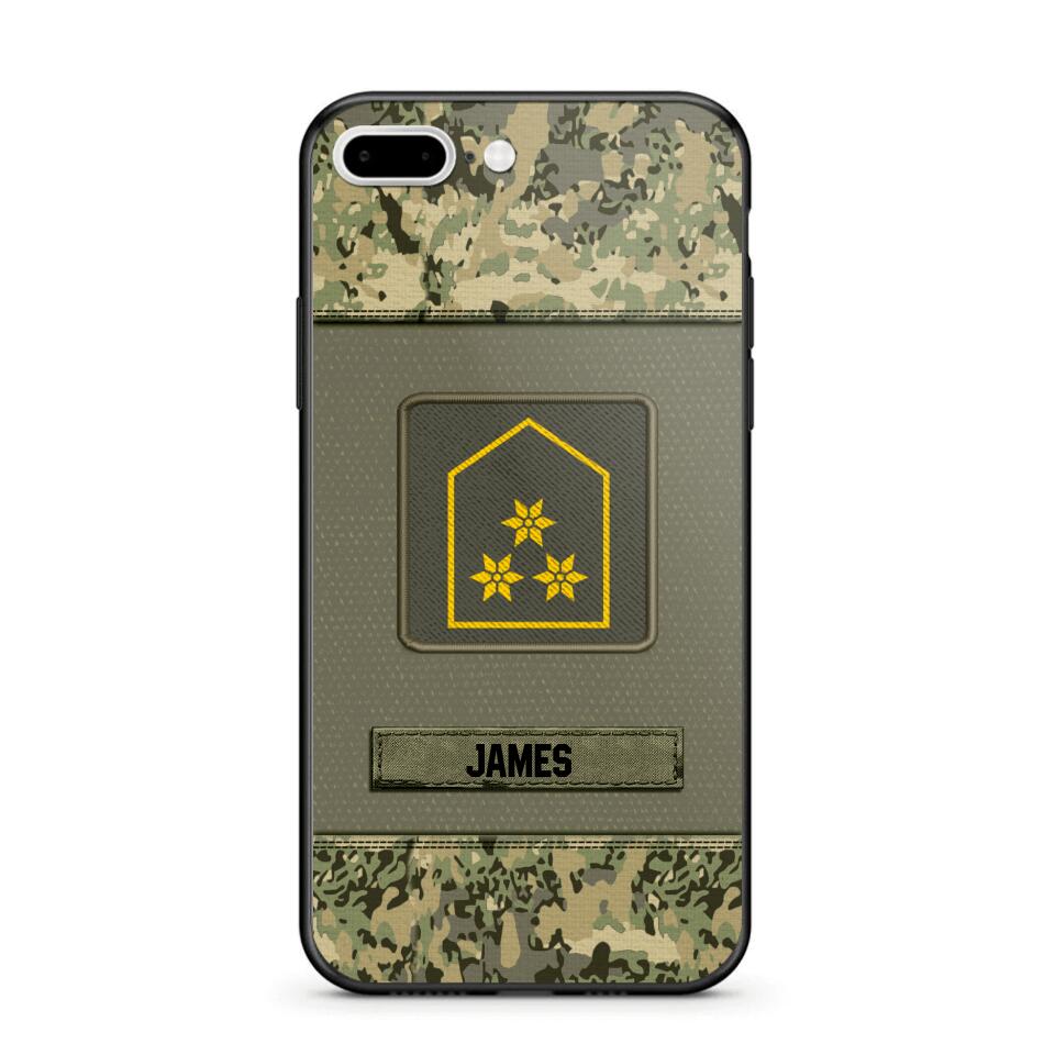 Personalized Austrian Soldier Camo Phone Case Printed 22JUL-DT17