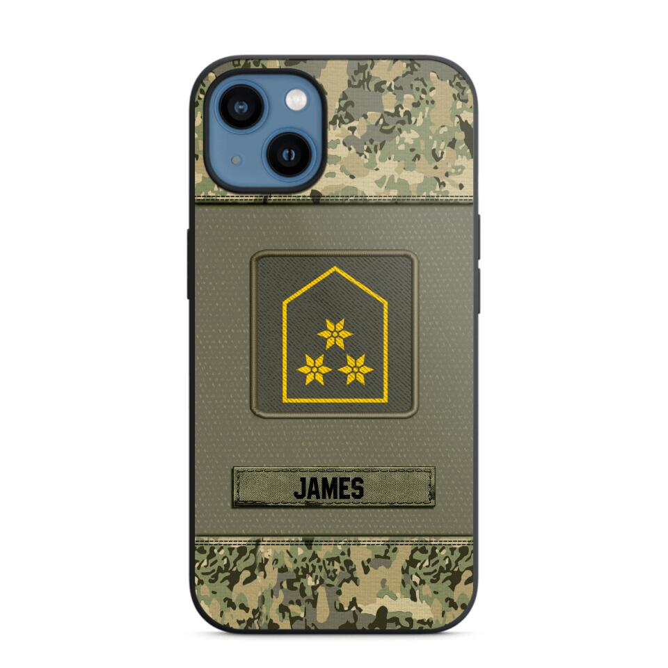 Personalized Austrian Soldier Camo Phone Case Printed 22JUL-DT17