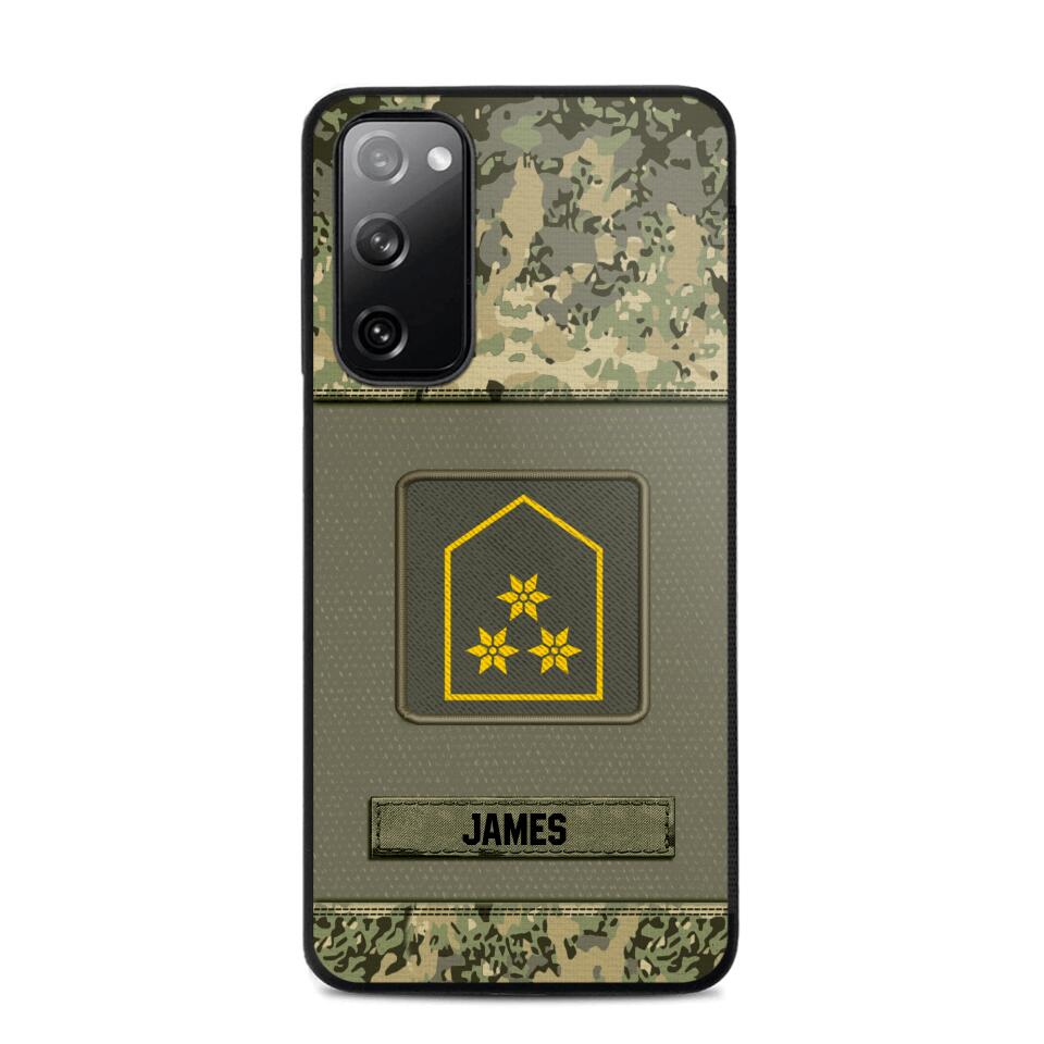 Personalized Austrian Soldier Camo Phone Case Printed 22JUL-DT17