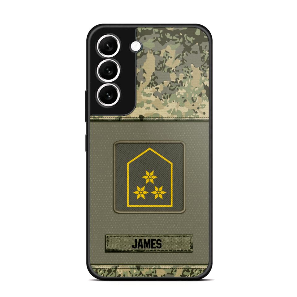 Personalized Austrian Soldier Camo Phone Case Printed 22JUL-DT17
