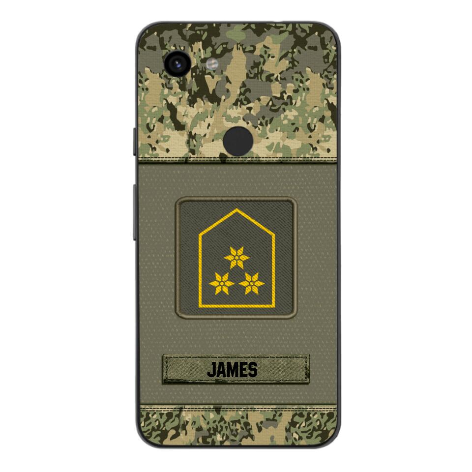 Personalized Austrian Soldier Camo Phone Case Printed 22JUL-DT17