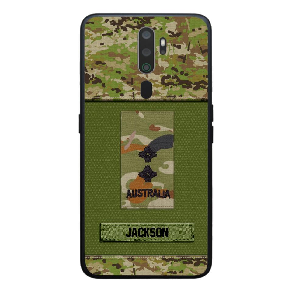 Personalized Australian Soldier Camo Phone Case Printed 22JUL-DT17