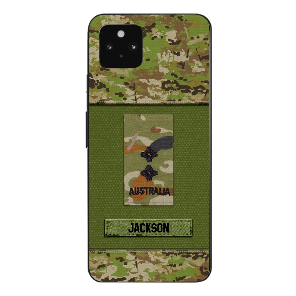 Personalized Australian Soldier Camo Phone Case Printed 22JUL-DT17