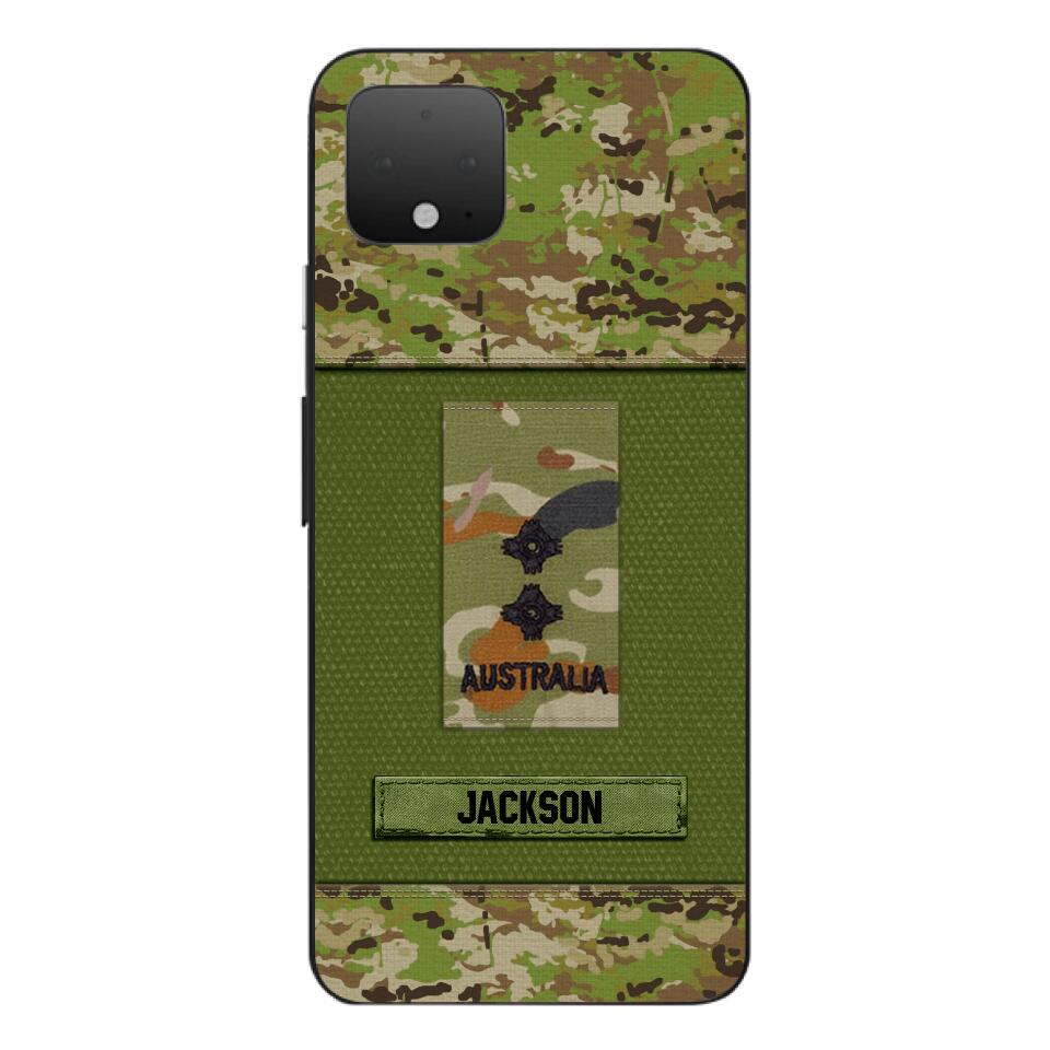 Personalized Australian Soldier Camo Phone Case Printed 22JUL-DT17