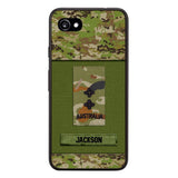 Personalized Australian Soldier Camo Phone Case Printed 22JUL-DT17
