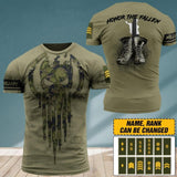 Personalized Finnish Veteran/ Solider Honor The Fallen Tshirt 3D Printed QTDT1806