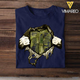 Personalized Swedish Veterans/Soldier Tshit Printed 22APR-HQ25