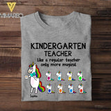 Personalized Kindergarten Teacher Tshirt Printed 22JUL-HC18