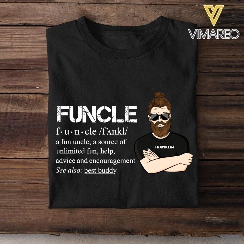 Personalized Funcle A Fun Uncle Tshirt Printed NQHC1806