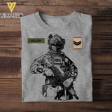 Personalized British Soldier/Veterans Tshirt Printed 22JUL-HQ15