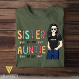 Auntie & Sister Personalize Years Tshirts