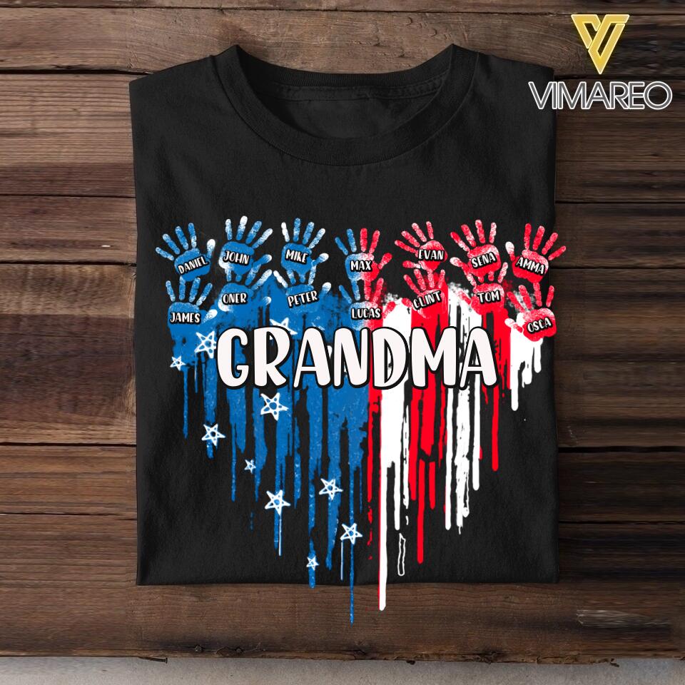 Personalized Heart Custome Kid Name Tshirt Printed NQC1006