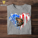 Personalized Fish Heart Custome Tshirt Printed NQHQ1006