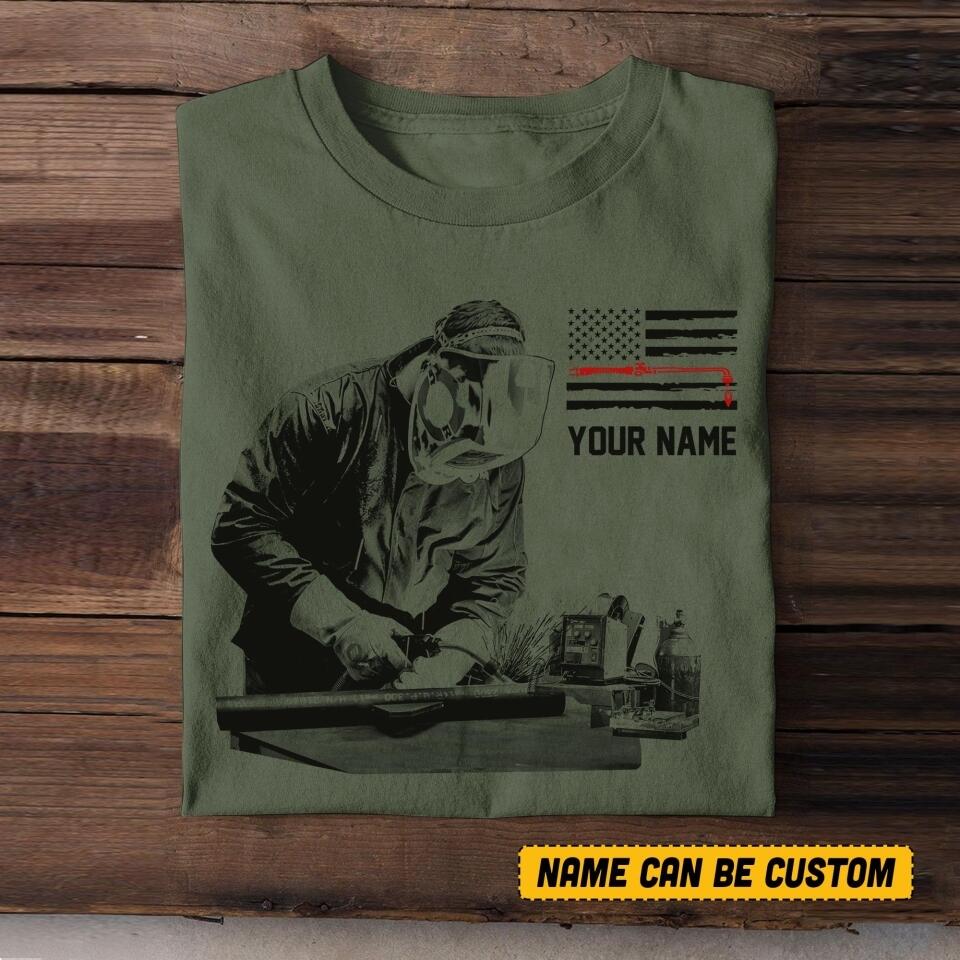 Personalized Welder Tshirt Printed 22JUL-HQ20