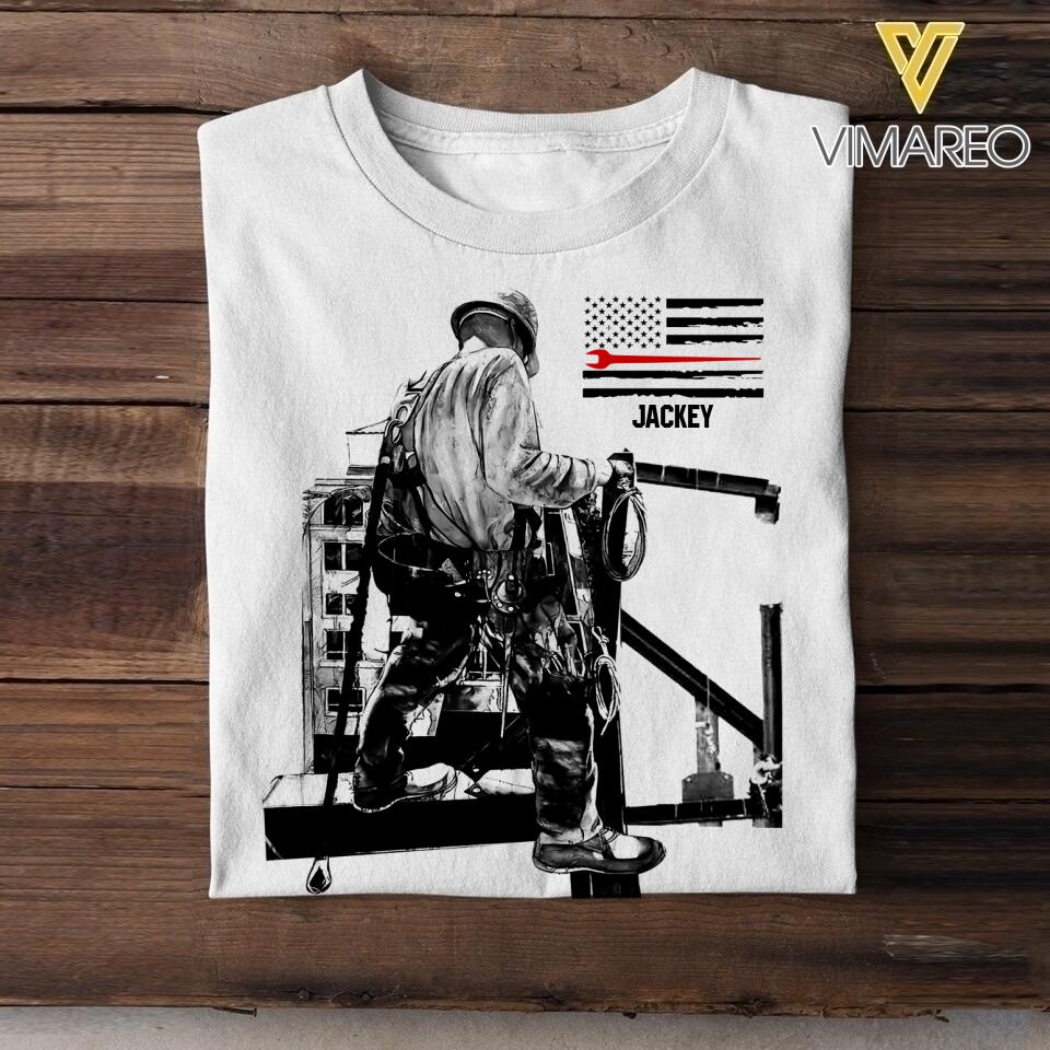 Personalized Ironworker Tshirt Printed 22JUL-HQ20