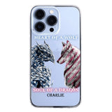 Personalized Heart Of A Wolf Soul Of A Dragon Silicon Phonecase NQHC2006