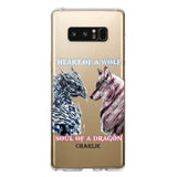 Personalized Heart Of A Wolf Soul Of A Dragon Silicon Phonecase NQHC2006