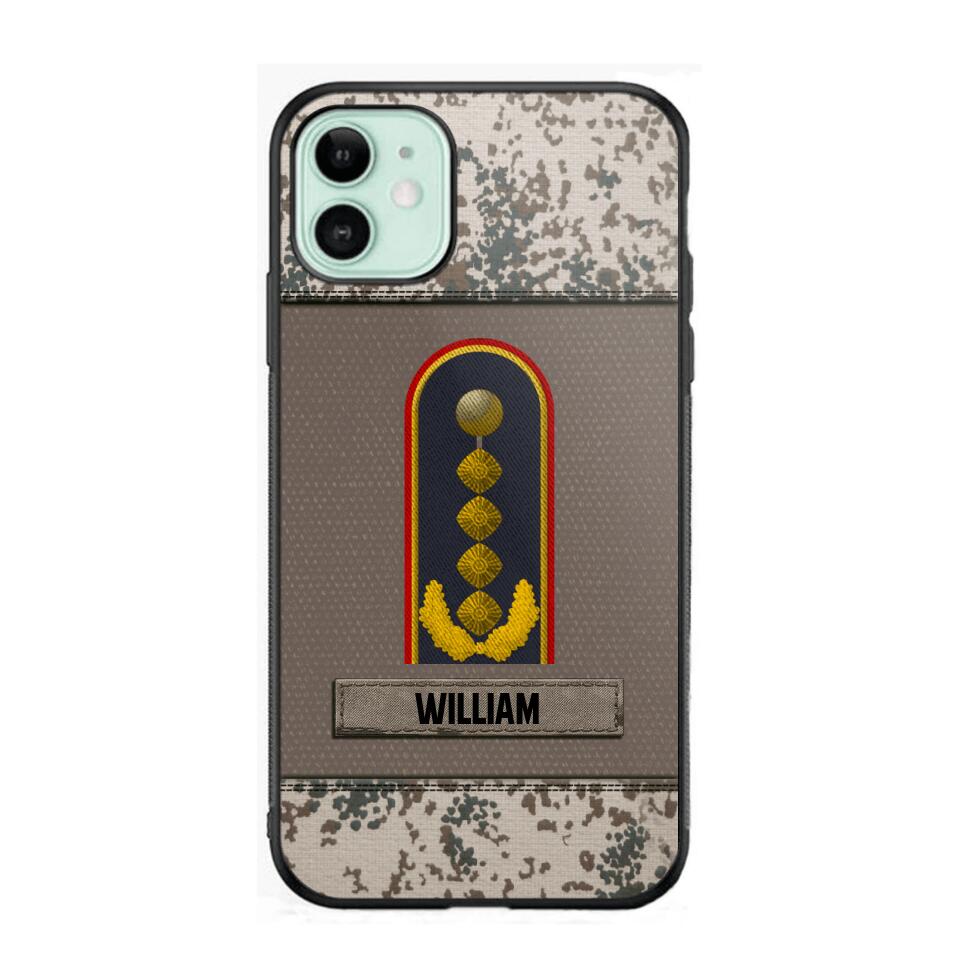 Personalized German Airforce Soldier/Veterans Camo Phone Case Printed 22JUL-DT20