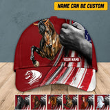 Personalized Horse Custome  Cap US Flag Printed NQHQ2006