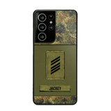 Personalized German Soldier Camo Phone Case Printed 22JUL-DT17