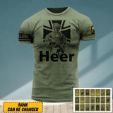 Personalized German Veteran/ Solider Heer Tshirt 3D Printed QTDT2106