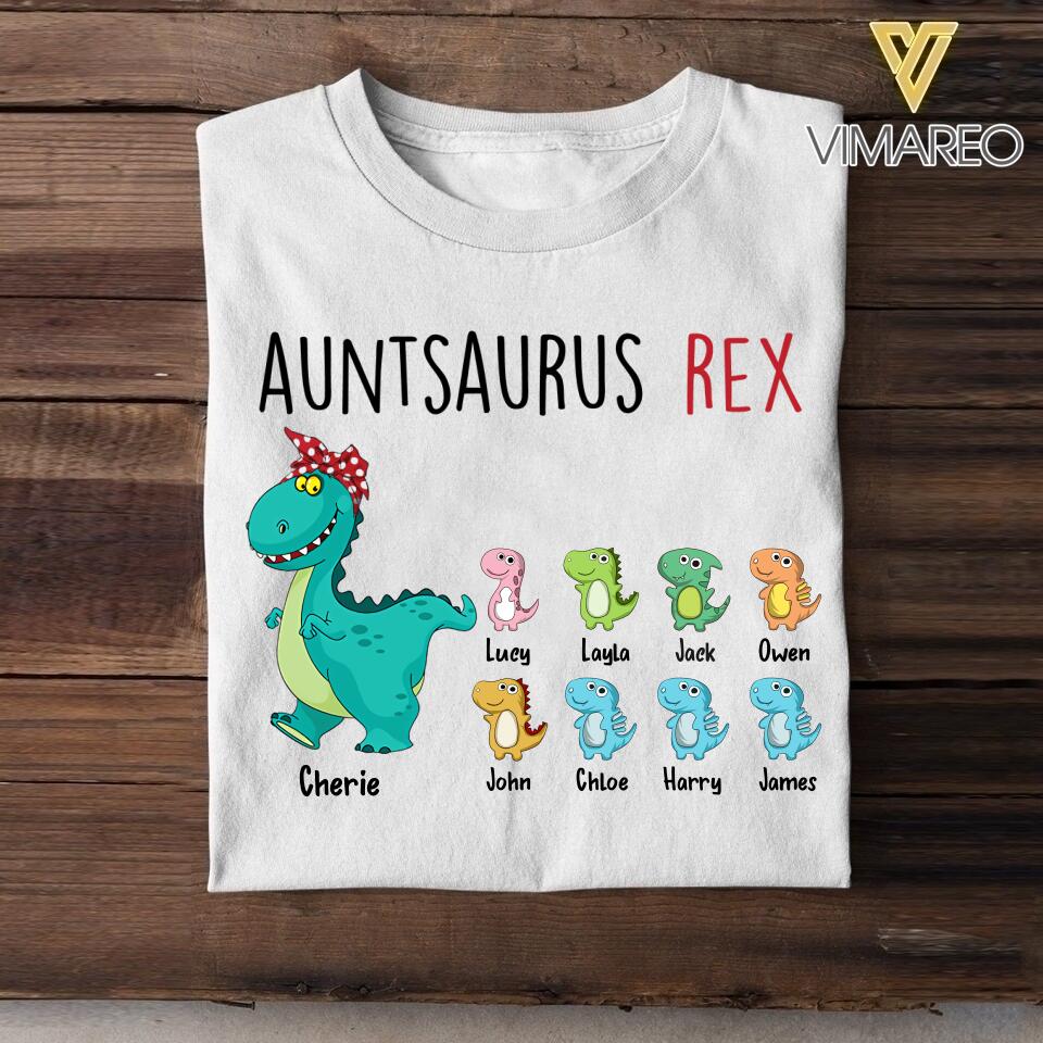 Personalized Auntsaurus Rex Tshirt Printed 22JUL-HC21
