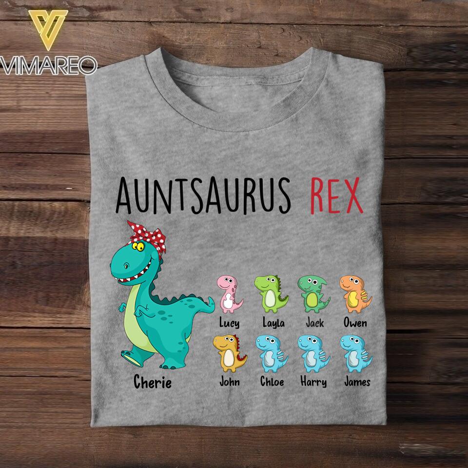 Personalized Auntsaurus Rex Tshirt Printed 22JUL-HC21