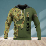 Personalized Australian Soldier Hoodie 3D Printed 22JUL-HQ21