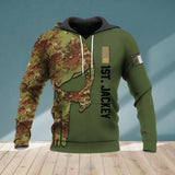 Personalized Italian Soldier Hoodie 3D Printed 22JUL-HQ21