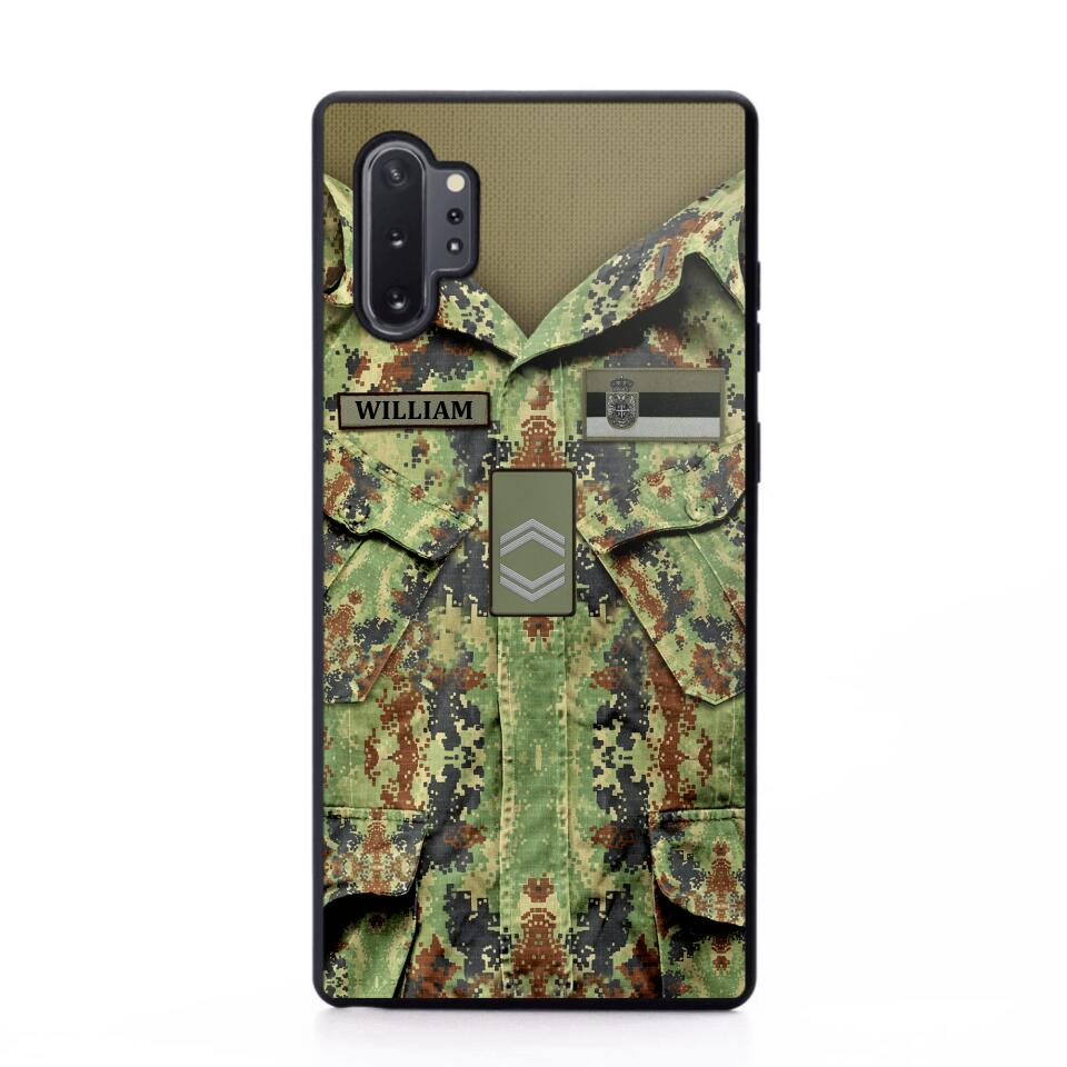 Personalized Serbian Soldier Phone Case Printed 22JUL-HQ21