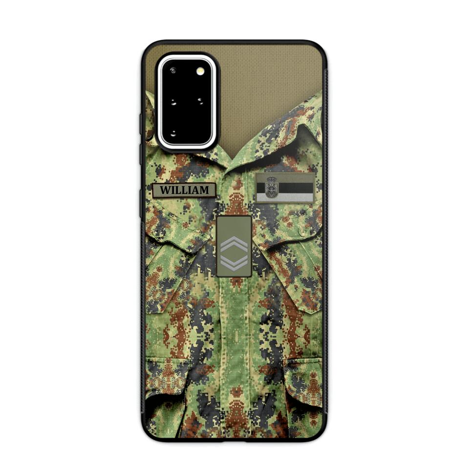 Personalized Serbian Soldier Phone Case Printed 22JUL-HQ21