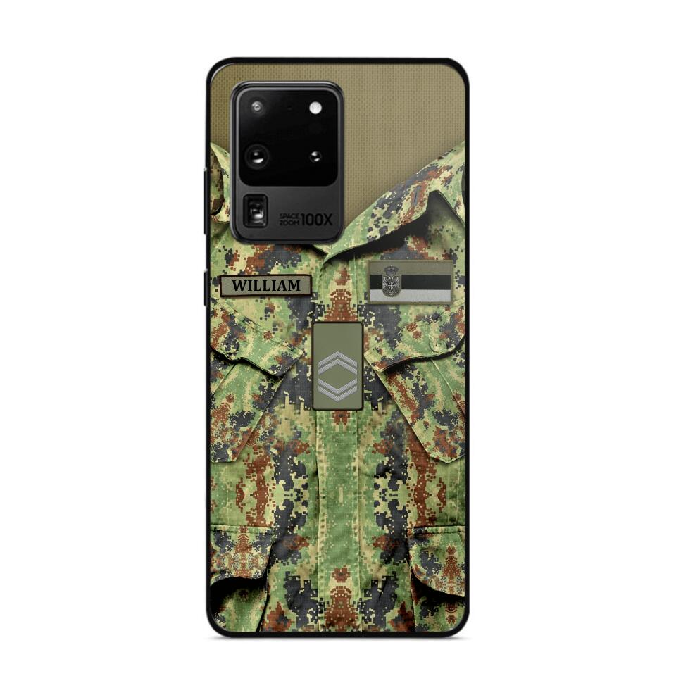 Personalized Serbian Soldier Phone Case Printed 22JUL-HQ21