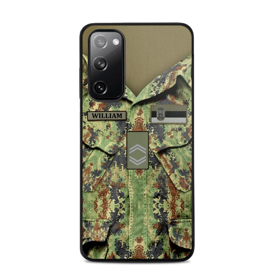 Personalized Serbian Soldier Phone Case Printed 22JUL-HQ21