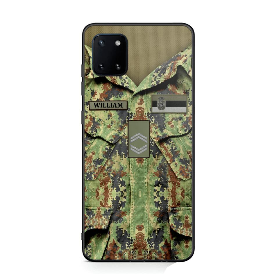 Personalized Serbian Soldier Phone Case Printed 22JUL-HQ21
