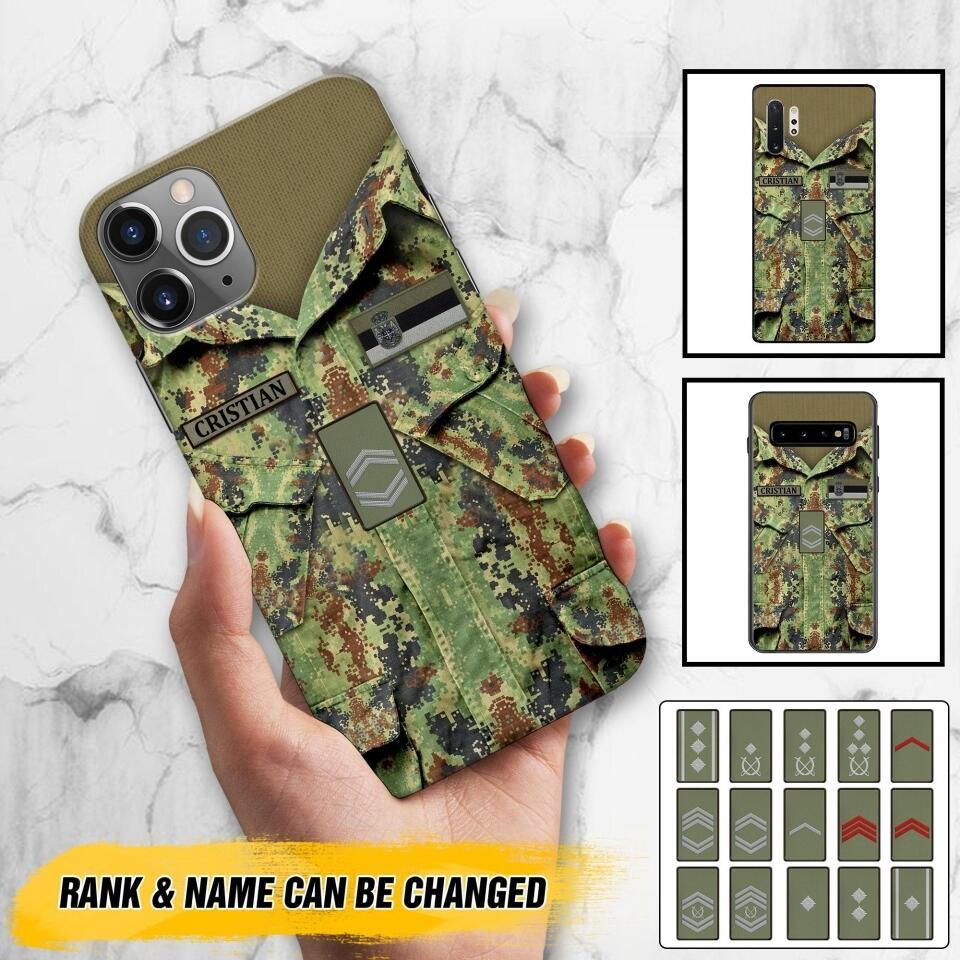 Personalized Serbian Soldier Phone Case Printed 22JUL-HQ21
