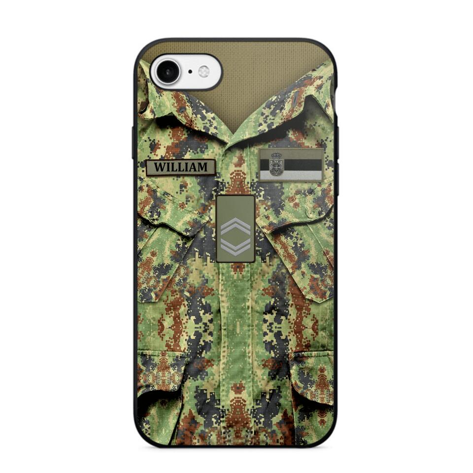 Personalized Serbian Soldier Phone Case Printed 22JUL-HQ21
