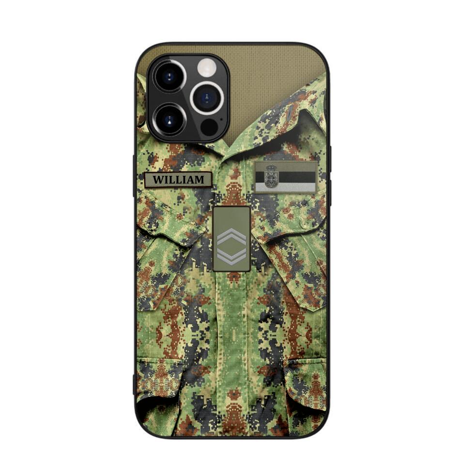 Personalized Serbian Soldier Phone Case Printed 22JUL-HQ21