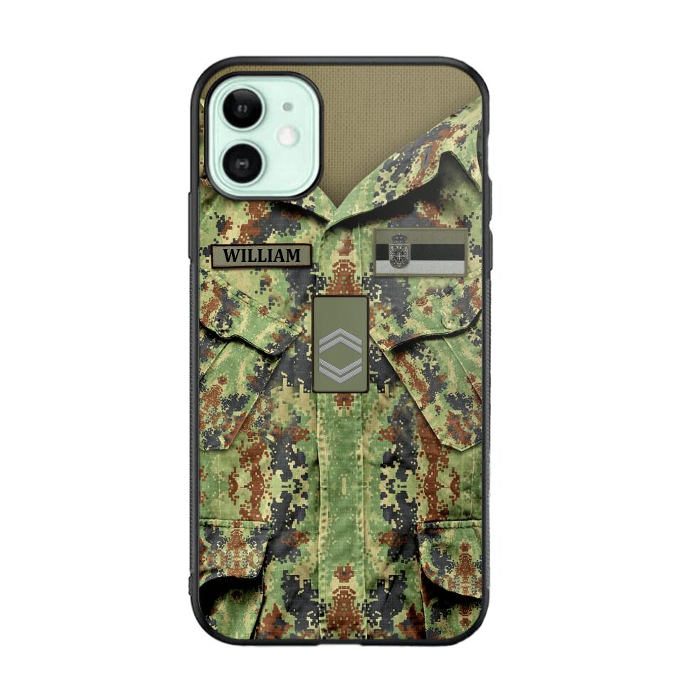 Personalized Serbian Soldier Phone Case Printed 22JUL-HQ21