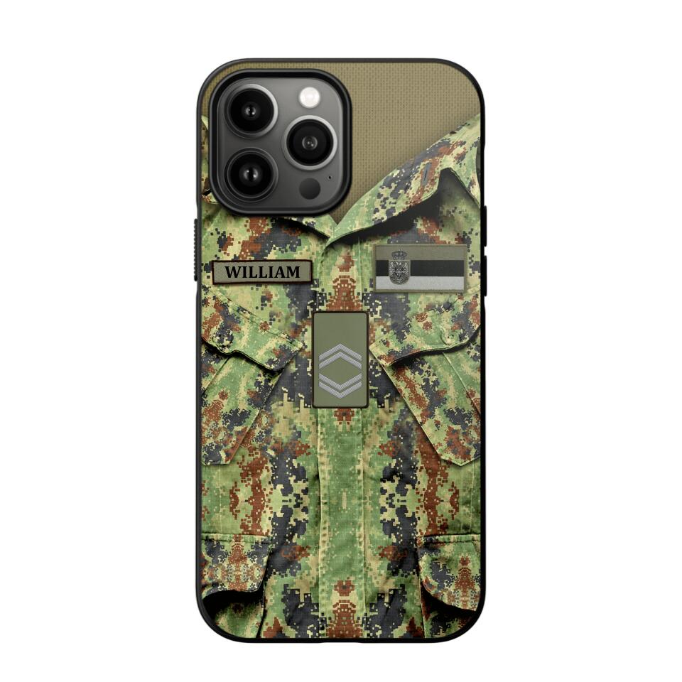 Personalized Serbian Soldier Phone Case Printed 22JUL-HQ21