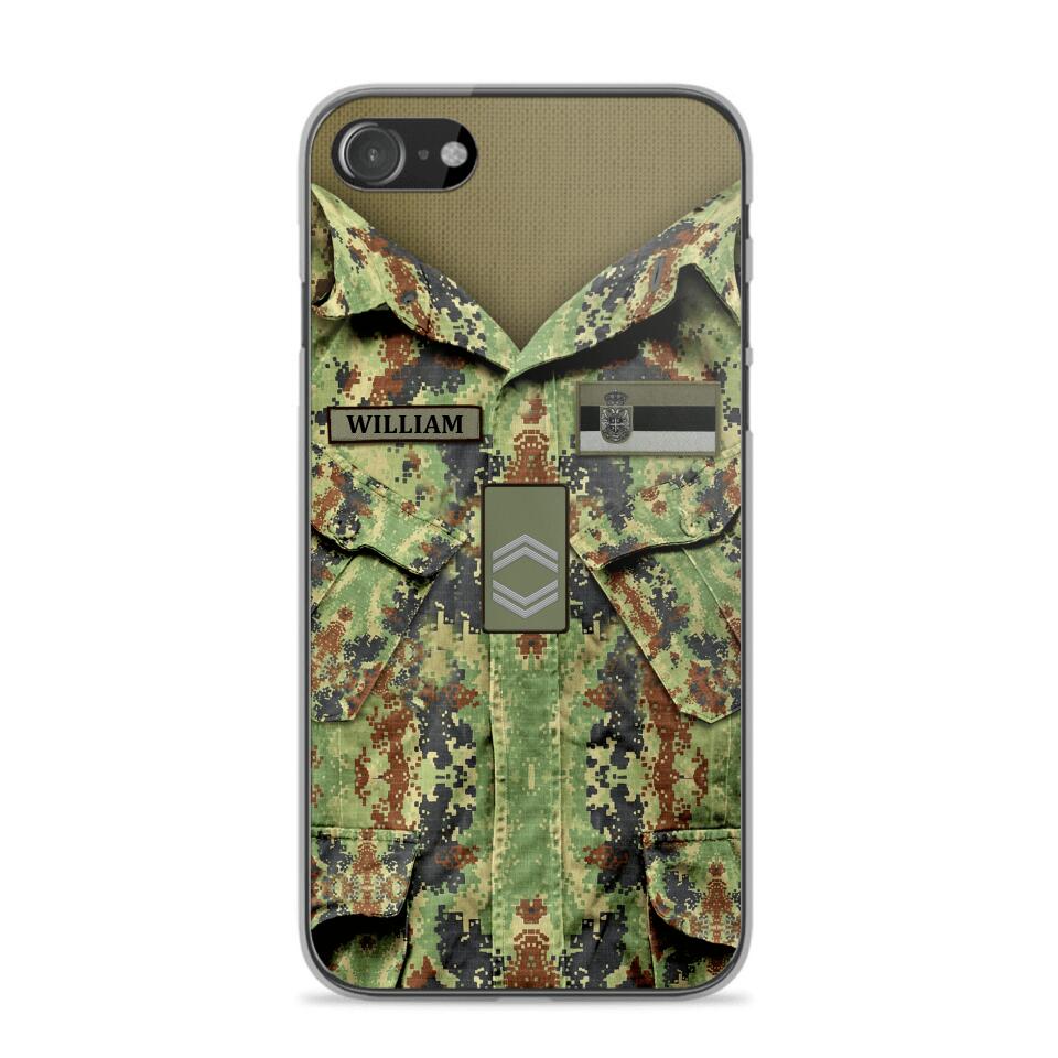 Personalized Serbian Soldier Phone Case Printed 22JUL-HQ21
