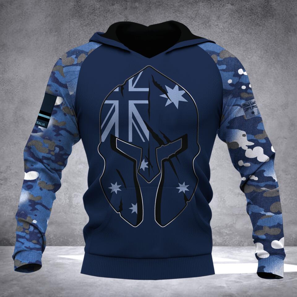 Personalized Australian Airforce Camo Tshirt or Hoodie 3D Printed QTDT2206