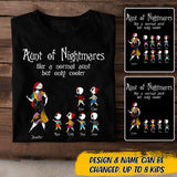 Personalized Aunt Of Nightmares Tshirt Printed 22JUL-DT22