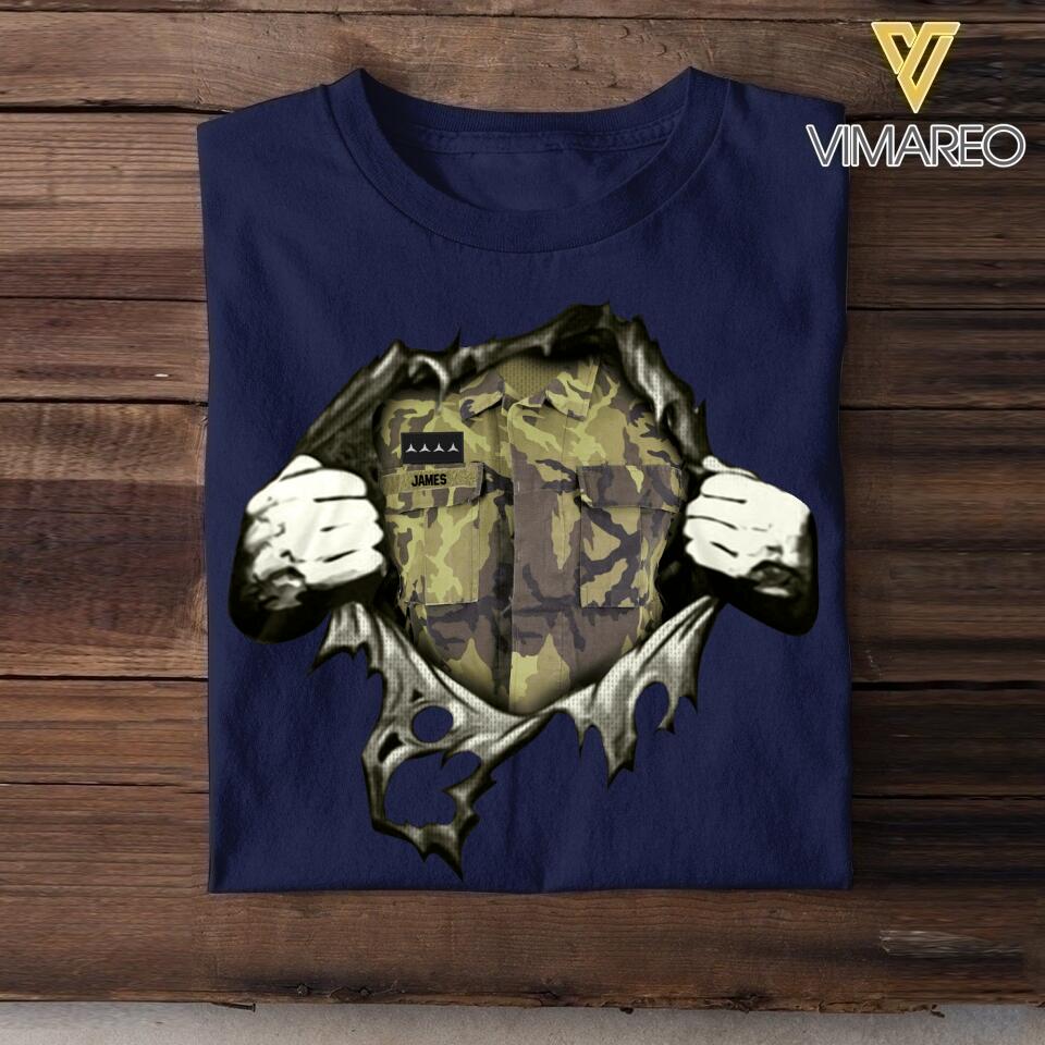 Personalized Czech Army/Soldier Tshirt Printed 22JUL-HQ22