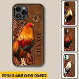 Personalized Roosters Lover Phone Case Leather Printed 22JUL-DT22