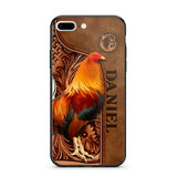 Personalized Roosters Lover Phone Case Leather Printed 22JUL-DT22